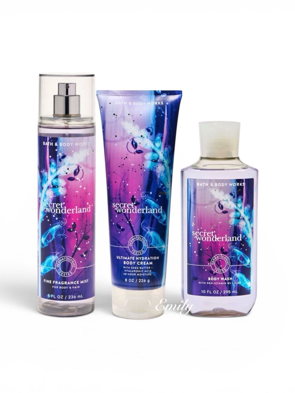 Bath & Body Works Secret Wonderland 3 Piece Body Care Set